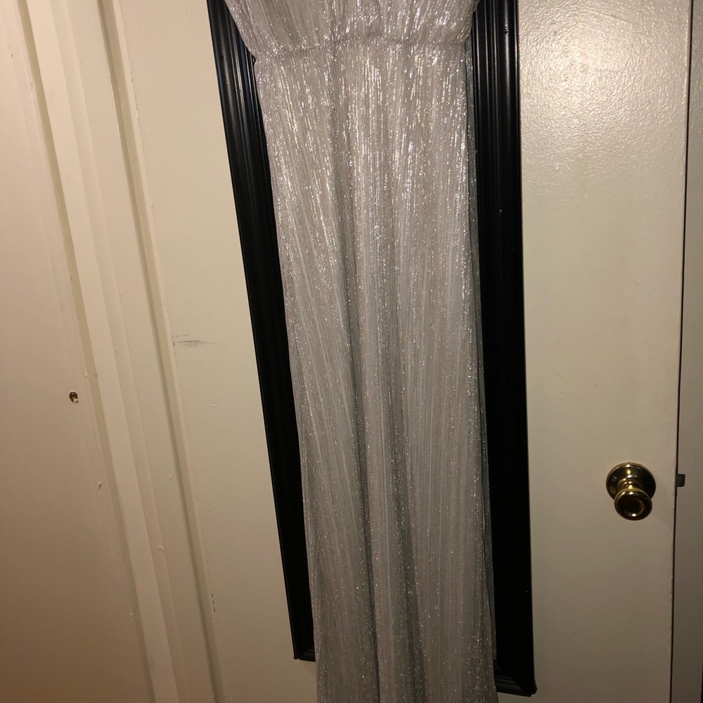 Silver maxi dress